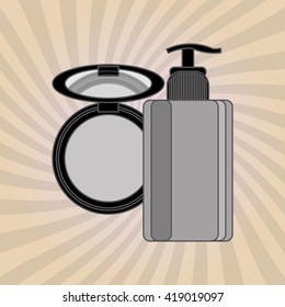 Make up design. cosmetic icon. skin care concept, vector illustration