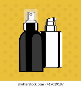Make up design. cosmetic icon. skin care concept, vector illustration