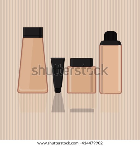 Make up design. cosmetic icon. skin care concept, vector illustration