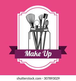 make up design, vector illustration eps10 graphic 
