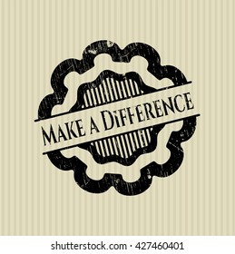 Make a Difference grunge style stamp