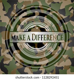 Make a Difference on camouflage pattern