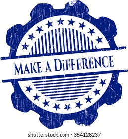 Make a Difference rubber stamp