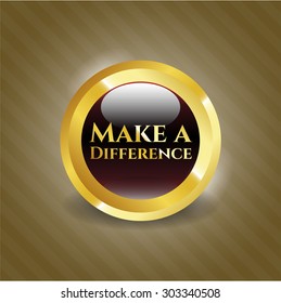 Make a Difference shiny badge