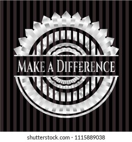 Make a Difference silver badge or emblem