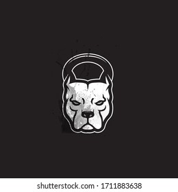 make a dog head logo and weights tool