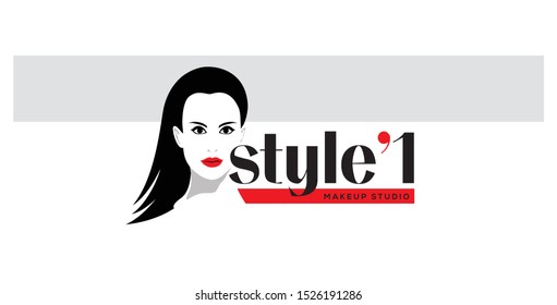 Make up and fashion studio logo design.