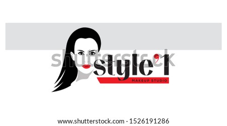 Make up and fashion studio logo design.