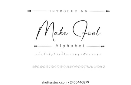 Make Fool Signature Font Calligraphy Logotype Script Brush Font Type Font lettering handwritten