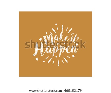 make it happen icon typography typographic creative writing text image 4