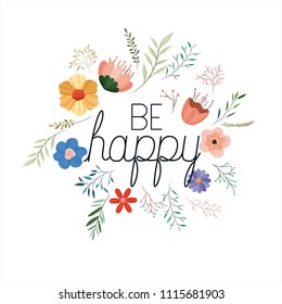 make it happy message with hand made font