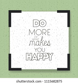 make it happy message with hand made font