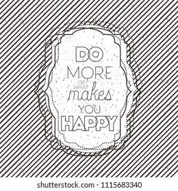 make it happy message with hand made font