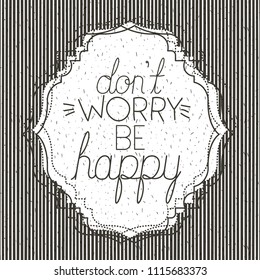 make it happy message with hand made font