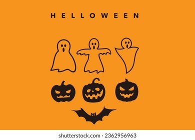 make a helloween pack icon, six icon in 1 pack.