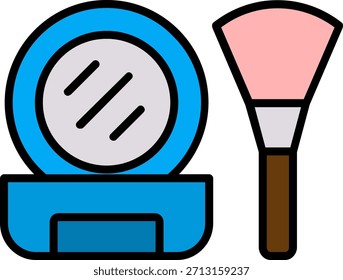 Signo de arte de símbolo de icono de maquillaje
