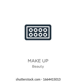Make up icon vector. Trendy flat make up icon from beauty collection isolated on white background. Vector illustration can be used for web and mobile graphic design, logo, eps10