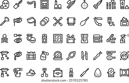 Make up icons  High-Quality Vector Icons Collection with Editable Stroke. Ideal for Professional and Creative Projects.