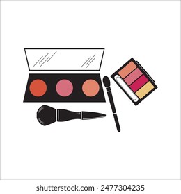 MAKE UP ICONS VECTOR ILLUSTRATION SYMBOL DESIGN