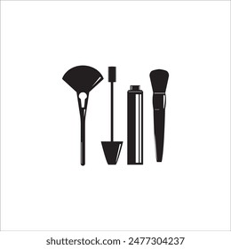 MAKE UP ICONS VECTOR ILLUSTRATION SYMBOL DESIGN