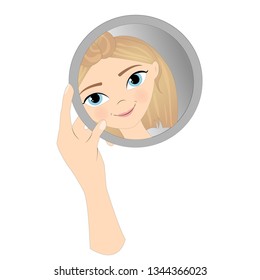 Make up illustration. Beauty cartoon illustration