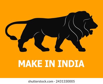 make in india banner background vector design