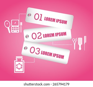 make up infographics design, vector illustration eps10 graphic 