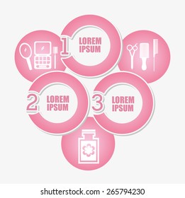 make up infographics design, vector illustration eps10 graphic 