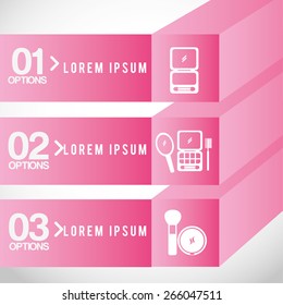 make up infographics design, vector illustration eps10 graphic 