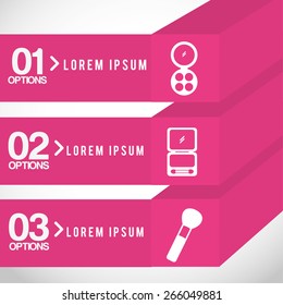 make up infographics design, vector illustration eps10 graphic 