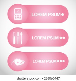 make up infographics design, vector illustration eps10 graphic 