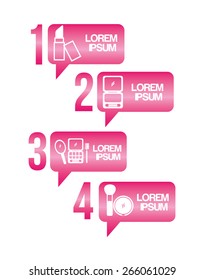 make up infographics design, vector illustration eps10 graphic 