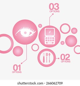 make up infographics design, vector illustration eps10 graphic 