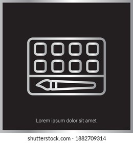 Make Up Kit icon vector. Beauty Salon icon. Eps10 vector illustration.