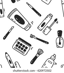 make up kit seamless background
