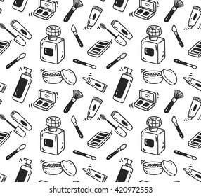 make up kit seamless background