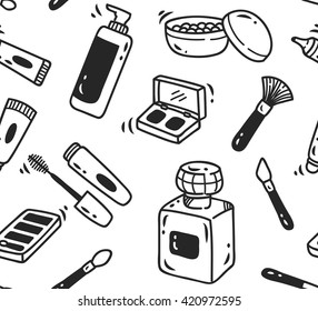 make up kit seamless background