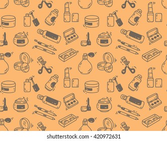 make up kit seamless background