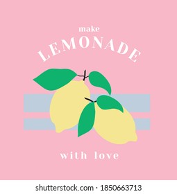 Make lemonade fruit with love