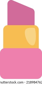 Make up lipstick, illustration, vector on a white background.