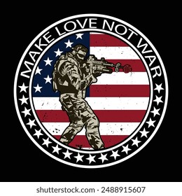 make love not war t shirt design