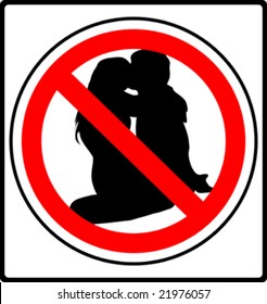 make love prohibited sign