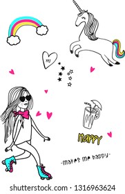 make me happy girl unicorn