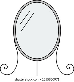 Icono de Reflejar. Esquema Editable Con Diseño De Relleno De Color. Ilustración vectorial.