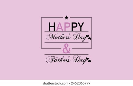 Make Mom and Dad Feel Special with Chic Text Illustration for their Day