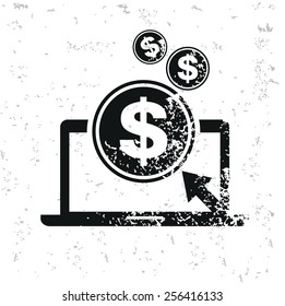 Diseñar dinero en papel viejo,vector de grifo