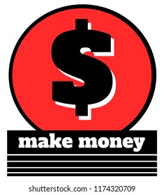 make money dollar sign design