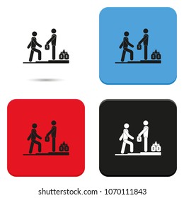 Make money flat vector icon.