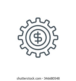 Make Money Icon Suitable For Info Graphics, Websites And Print Media. Vector Icon.