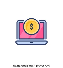 Make Money icon in vector. Logotype